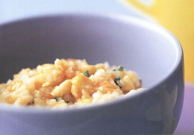 Sweet corn with potatoes